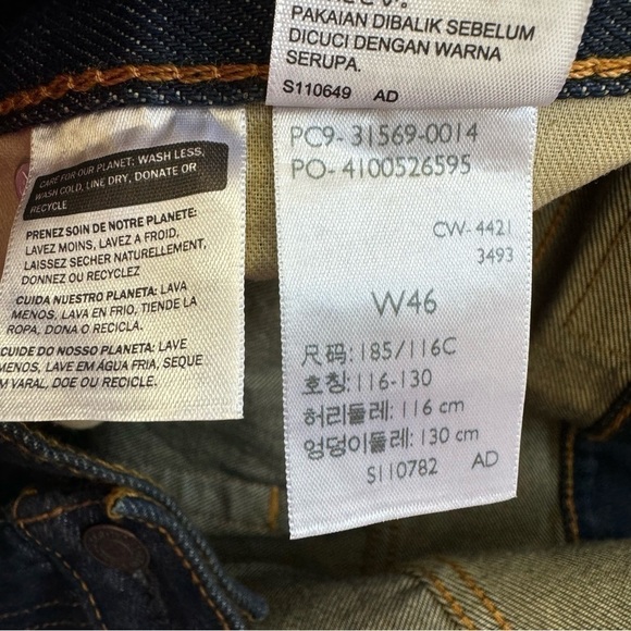 Levis 569 Mens Denim Shorts size W46 - Picture 9 of 9